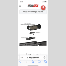 Load image into Gallery viewer, iRayUSA AC36 RICO MICRO MQD Mount