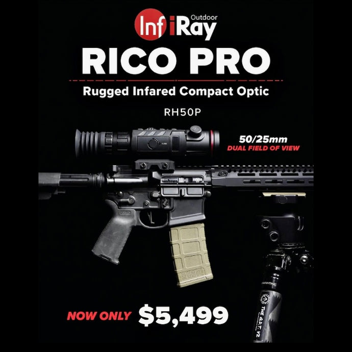 InfiRay Outdoor RICO RH50 PRO Dual FOV 50mm 640 Resolution Thermal Riflescope