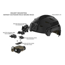 Load image into Gallery viewer, iRayUSA AC52 RICO MICRO PICTAIL Helmet/Weapon Shoe Mount
